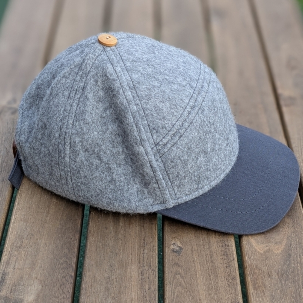Gray Wool Blend Cap